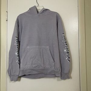 Talentless Purple lavender graffiti logo sleeve pullover hoodie sweatshirt large